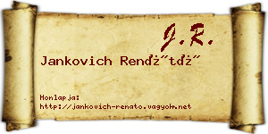 Jankovich Renátó névjegykártya